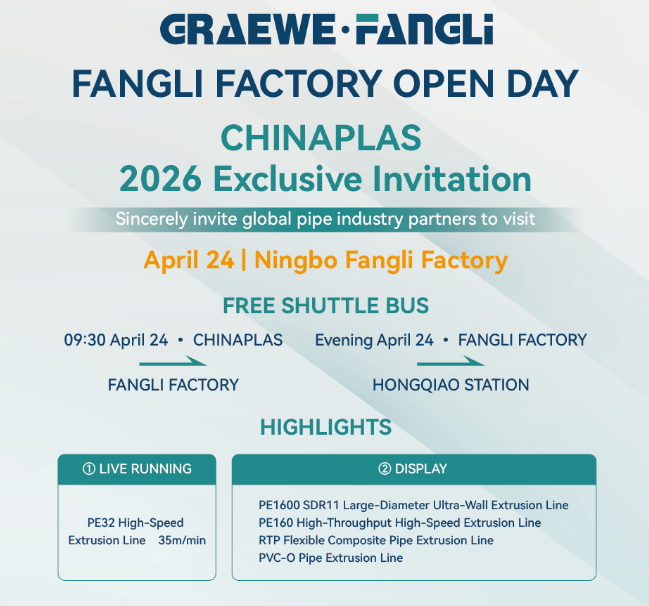 Egyidejű rendezvény a CHINAPLAS alatt: Fangli Factory Open Day április 24-én
